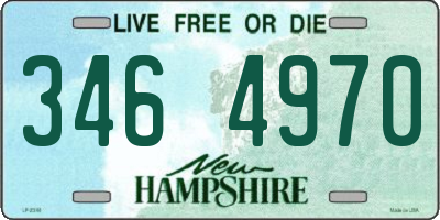 NH license plate 3464970