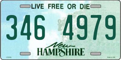 NH license plate 3464979
