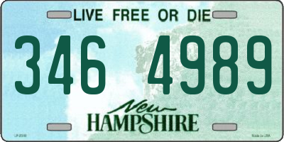 NH license plate 3464989