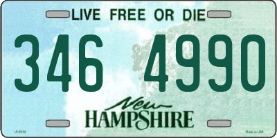 NH license plate 3464990