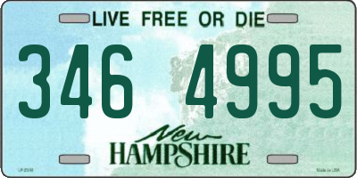 NH license plate 3464995
