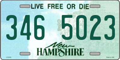 NH license plate 3465023