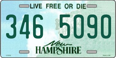 NH license plate 3465090