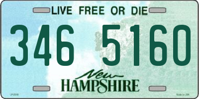 NH license plate 3465160