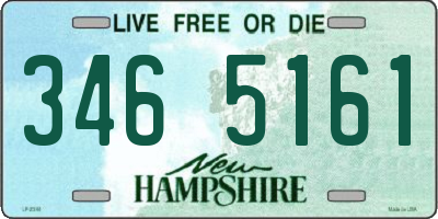 NH license plate 3465161