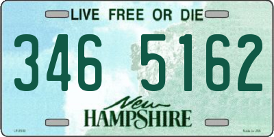 NH license plate 3465162