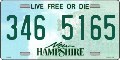 NH license plate 3465165