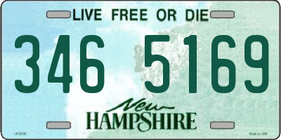 NH license plate 3465169