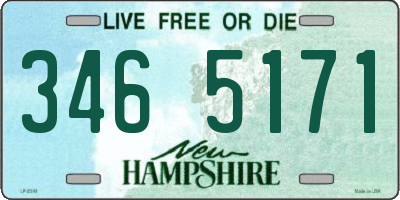 NH license plate 3465171