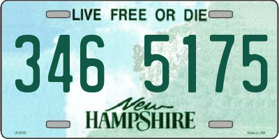 NH license plate 3465175