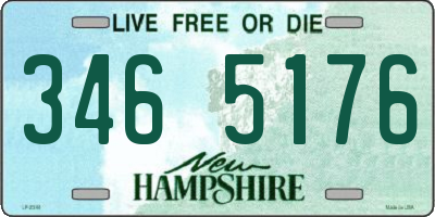NH license plate 3465176