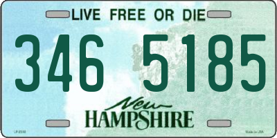 NH license plate 3465185