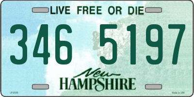 NH license plate 3465197