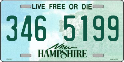 NH license plate 3465199