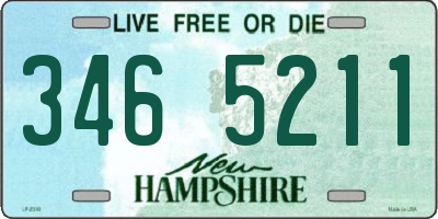 NH license plate 3465211