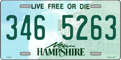 NH license plate 3465263