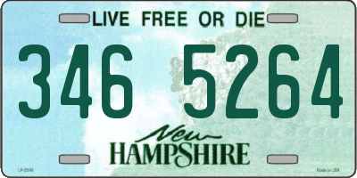 NH license plate 3465264