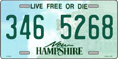 NH license plate 3465268