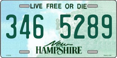 NH license plate 3465289