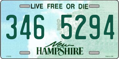 NH license plate 3465294