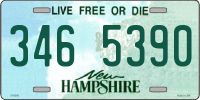 NH license plate 3465390