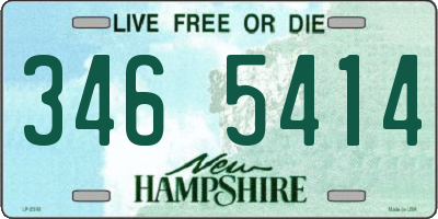 NH license plate 3465414