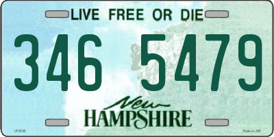 NH license plate 3465479