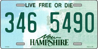 NH license plate 3465490