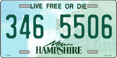 NH license plate 3465506