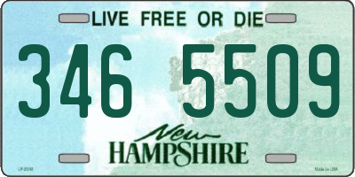 NH license plate 3465509
