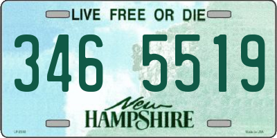 NH license plate 3465519