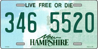 NH license plate 3465520