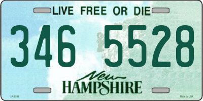 NH license plate 3465528