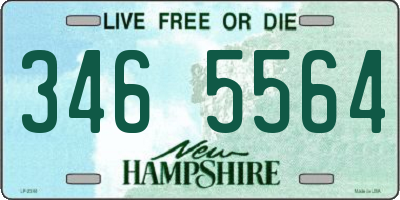 NH license plate 3465564