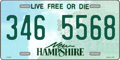 NH license plate 3465568