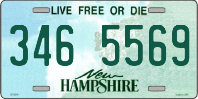 NH license plate 3465569
