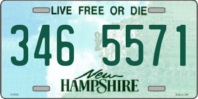 NH license plate 3465571