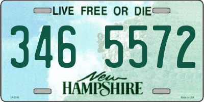 NH license plate 3465572