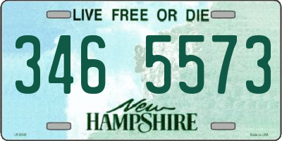 NH license plate 3465573