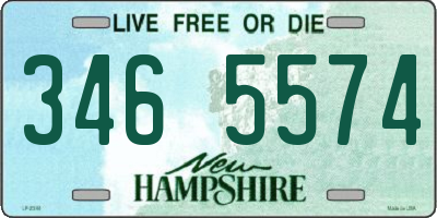 NH license plate 3465574