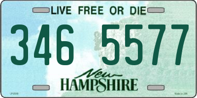 NH license plate 3465577