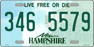 NH license plate 3465579