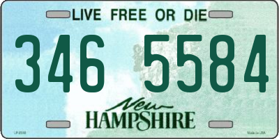 NH license plate 3465584