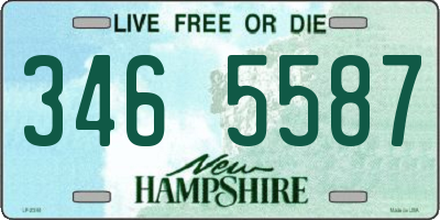 NH license plate 3465587