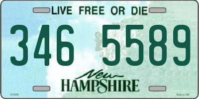 NH license plate 3465589