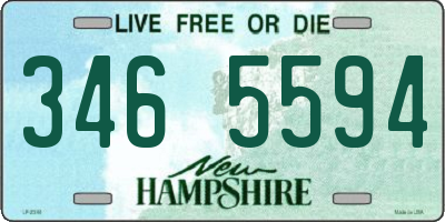 NH license plate 3465594