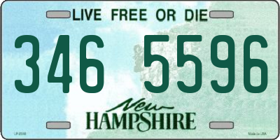NH license plate 3465596