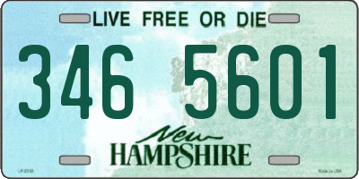 NH license plate 3465601