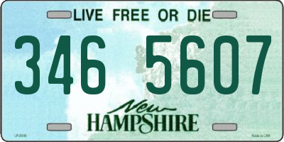 NH license plate 3465607