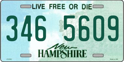 NH license plate 3465609